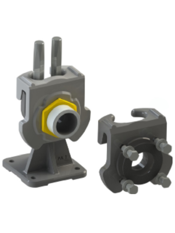 A - Stopa sprzęgająca do pomp - AFPUMPS typ A na dwie prowadnice 3/4" - rury Ø26,9x2