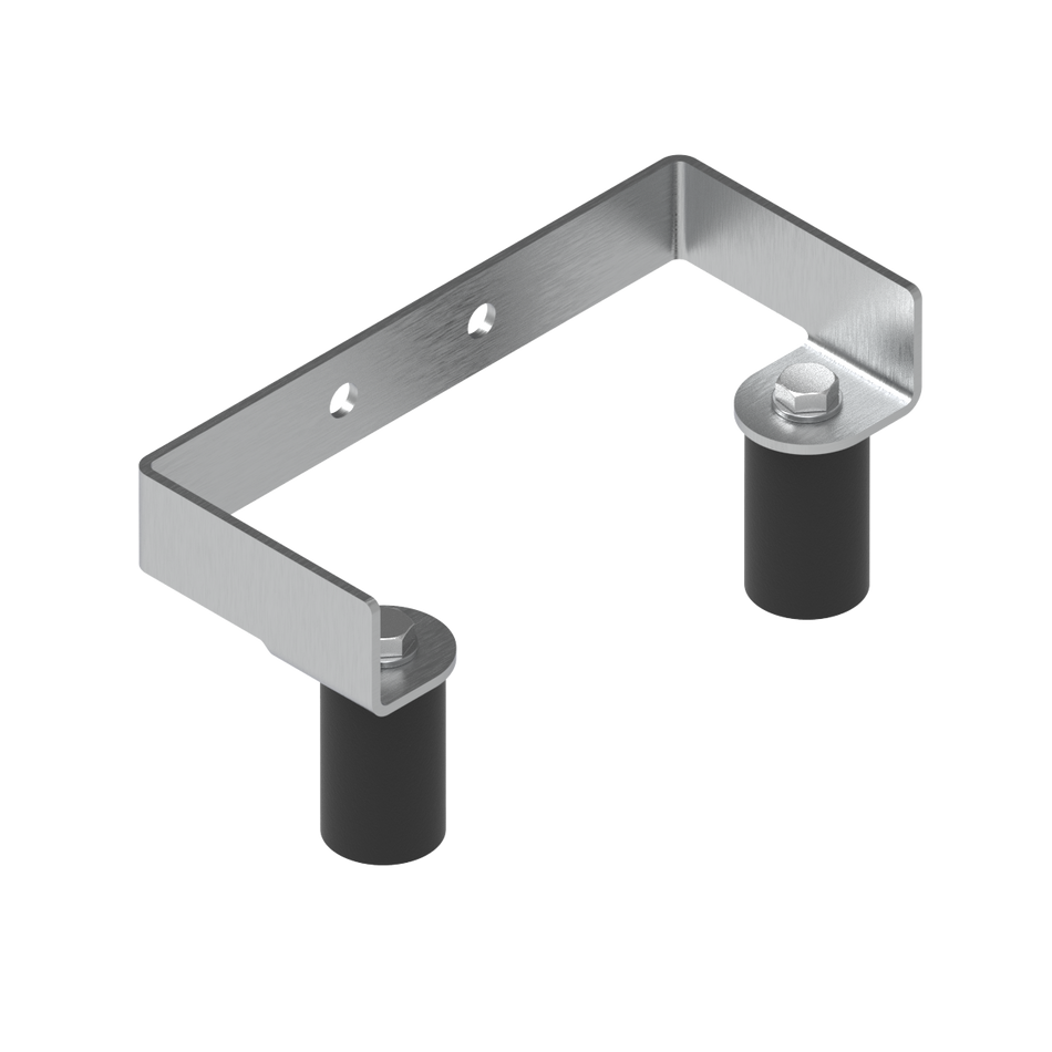 Wspornik prowadnic WP-H80 (prowadnice Ø48,3x2, rozstaw 200 mm)